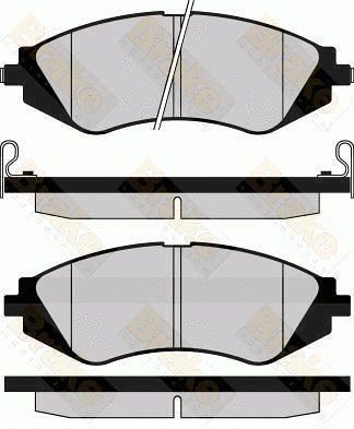 Brake Pad Set, disc brake (PA1146)