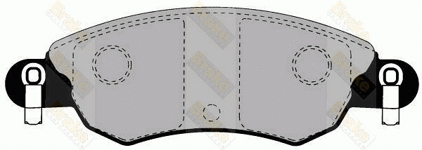 Brake Pad Set, disc brake (PA1291)