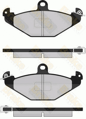 Brake Pad Set, disc brake (PA814)
