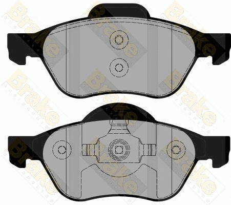 Brake Pad Set, disc brake (PA1844)