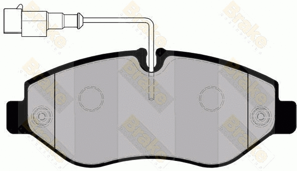 Brake Pad Set, disc brake (PA1763)