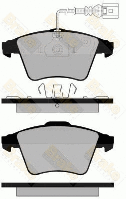 Brake Pad Set, disc brake (PA1724)