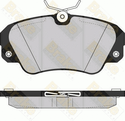 Brake Pad Set, disc brake (PA859)