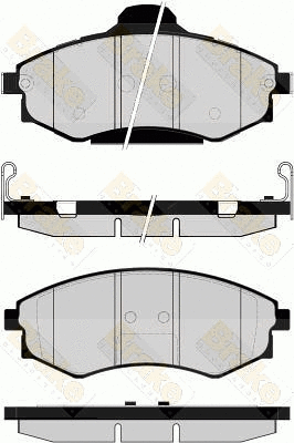 Brake Pad Set, disc brake (PA1522)