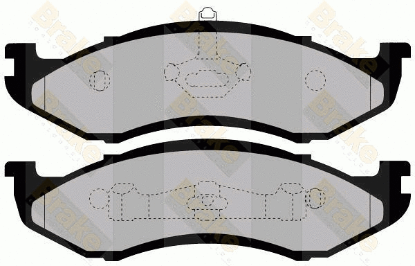 Brake Pad Set, disc brake (PA1445)