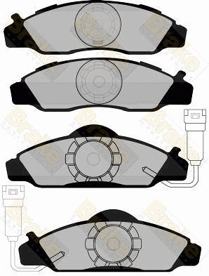 Brake Pad Set, disc brake (PA1158)