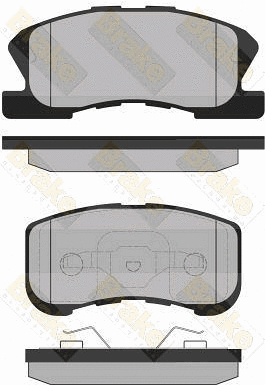 Brake Pad Set, disc brake (PA1337)