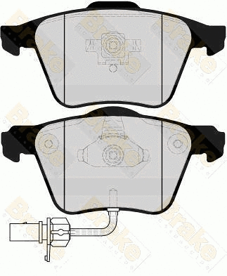 Brake Pad Set, disc brake (PA1620)