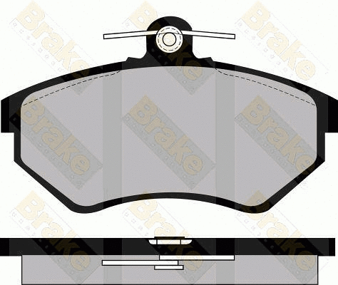 Brake Pad Set, disc brake (PA819)