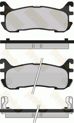 Brake Pad Set, disc brake (PA1072)