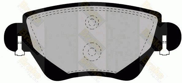 Brake Pad Set, disc brake (PA1296)