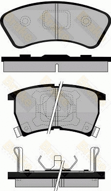 Brake Pad Set, disc brake (PA761)