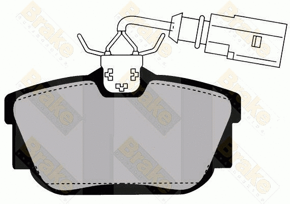 Brake Pad Set, disc brake (PA1457)