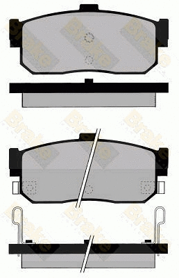 Brake Pad Set, disc brake (PA799)