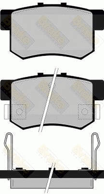 Brake Pad Set, disc brake (PA738)