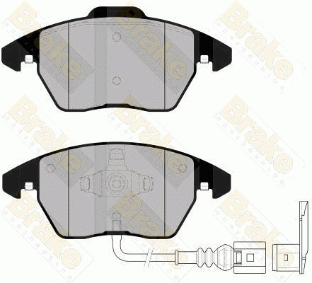 Brake Pad Set, disc brake (PA1558)