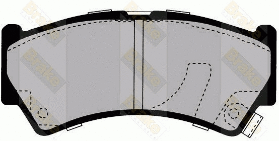 Brake Pad Set, disc brake (PA1610)