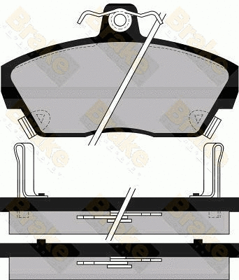 Brake Pad Set, disc brake (PA538)