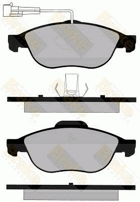 Brake Pad Set, disc brake (PA1154)