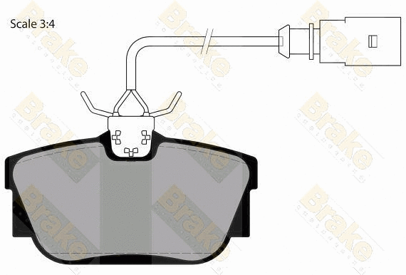 Brake Pad Set, disc brake (PA1470)