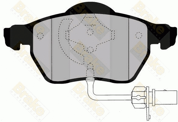 Brake Pad Set, disc brake (PA1485)