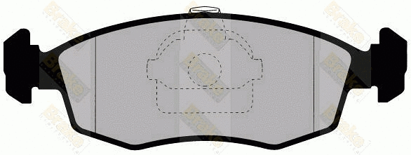 Brake Pad Set, disc brake (PA1272)