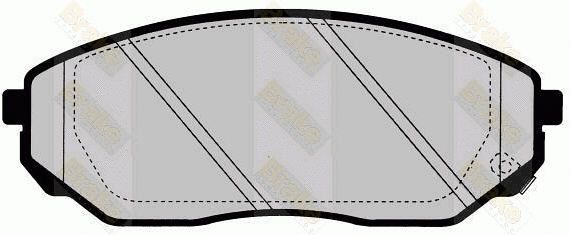Brake Pad Set, disc brake (PA1645)