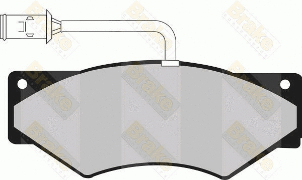 Brake Pad Set, disc brake (PA968)