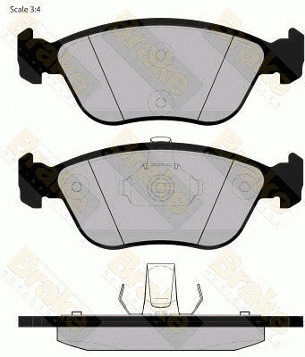 Brake Pad Set, disc brake (PA1170)