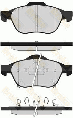 Brake Pad Set, disc brake (PA1612)