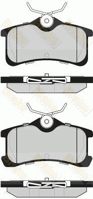Brake Pad Set, disc brake (PA1615)