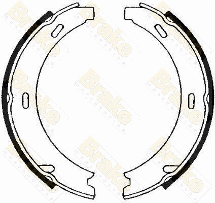 Brake Shoe Set, parking brake (SH2491)