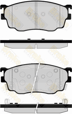 Brake Pad Set, disc brake (PA1538)