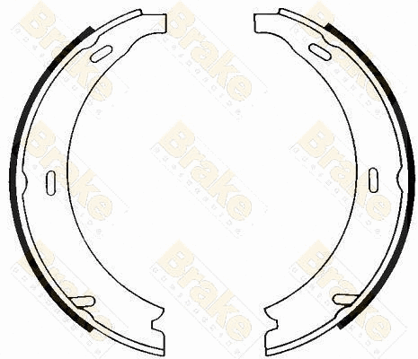 Brake Shoe Set, parking brake (SH1208)