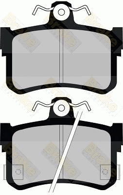 Brake Pad Set, disc brake (PA990)