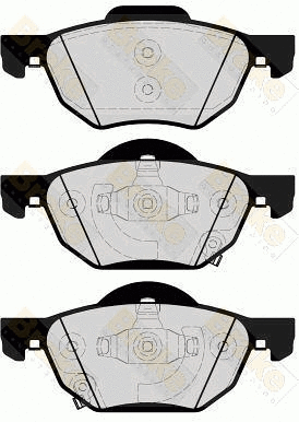 Brake Pad Set, disc brake (PA1639)