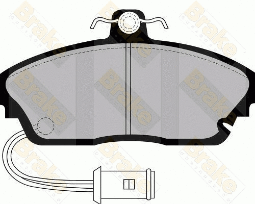 Brake Pad Set, disc brake (PA488)