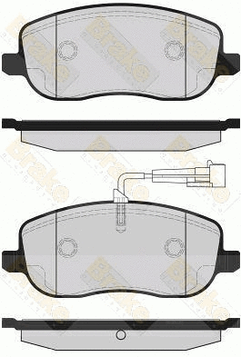 Brake Pad Set, disc brake (PA1690)