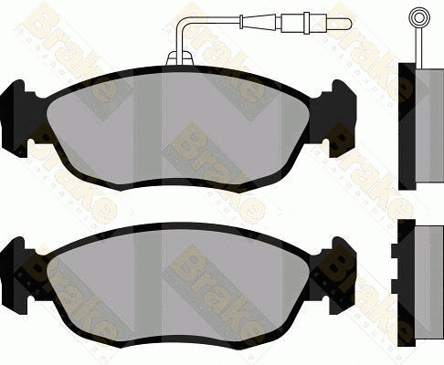 Brake Pad Set, disc brake (PA975)
