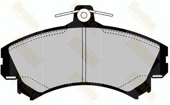 Brake Pad Set, disc brake (PA1609)