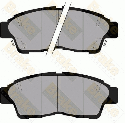 Brake Pad Set, disc brake (PA854)
