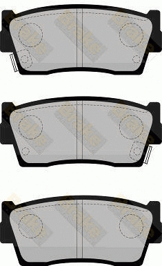 Brake Pad Set, disc brake (PA826)