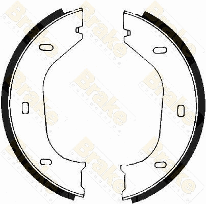 Brake Shoe Set, parking brake (SH1217)