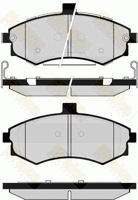 Brake Pad Set, disc brake (PA1656)