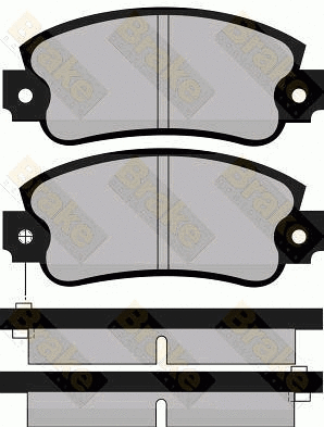 Brake Pad Set, disc brake (PA355)