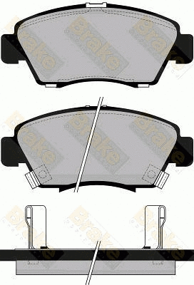Brake Pad Set, disc brake (PA743)