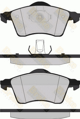 Brake Pad Set, disc brake (PA1163)