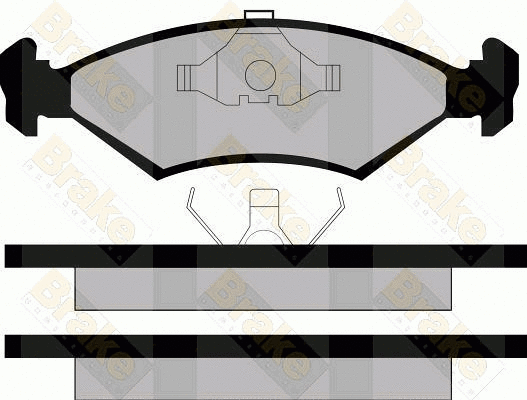 Brake Pad Set, disc brake (PA310)
