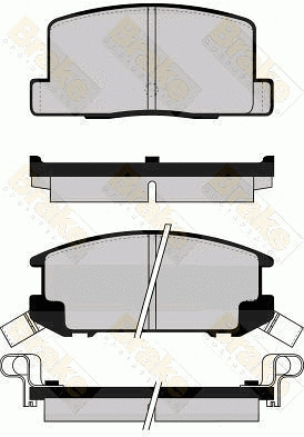 Brake Pad Set, disc brake (PA502)