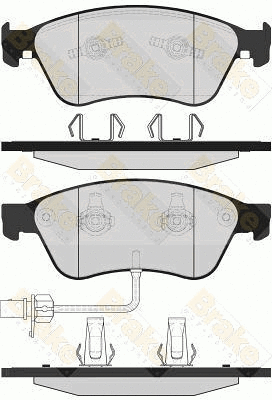 Brake Pad Set, disc brake (PA1621)